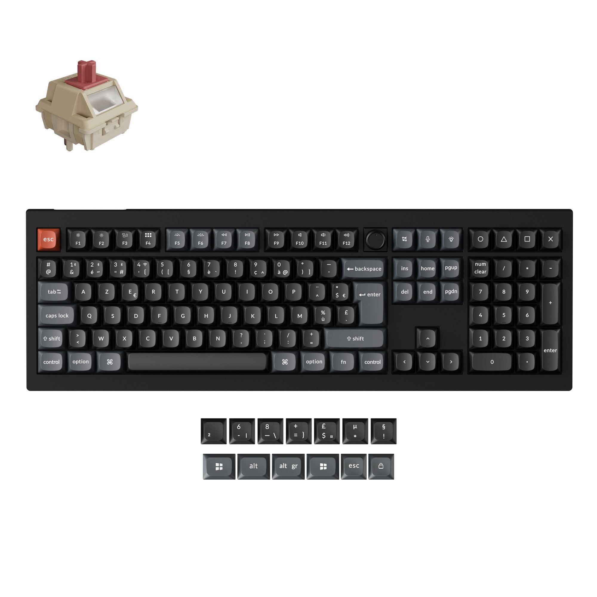 Keychron V6 Ultra 8K Wireless Custom Mechanical Keyboard ISO Layout Collection
