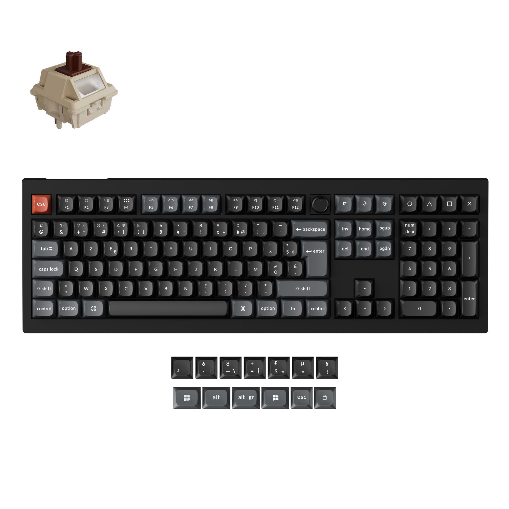 Keychron V6 Ultra 8K Wireless Custom Mechanical Keyboard ISO Layout Collection