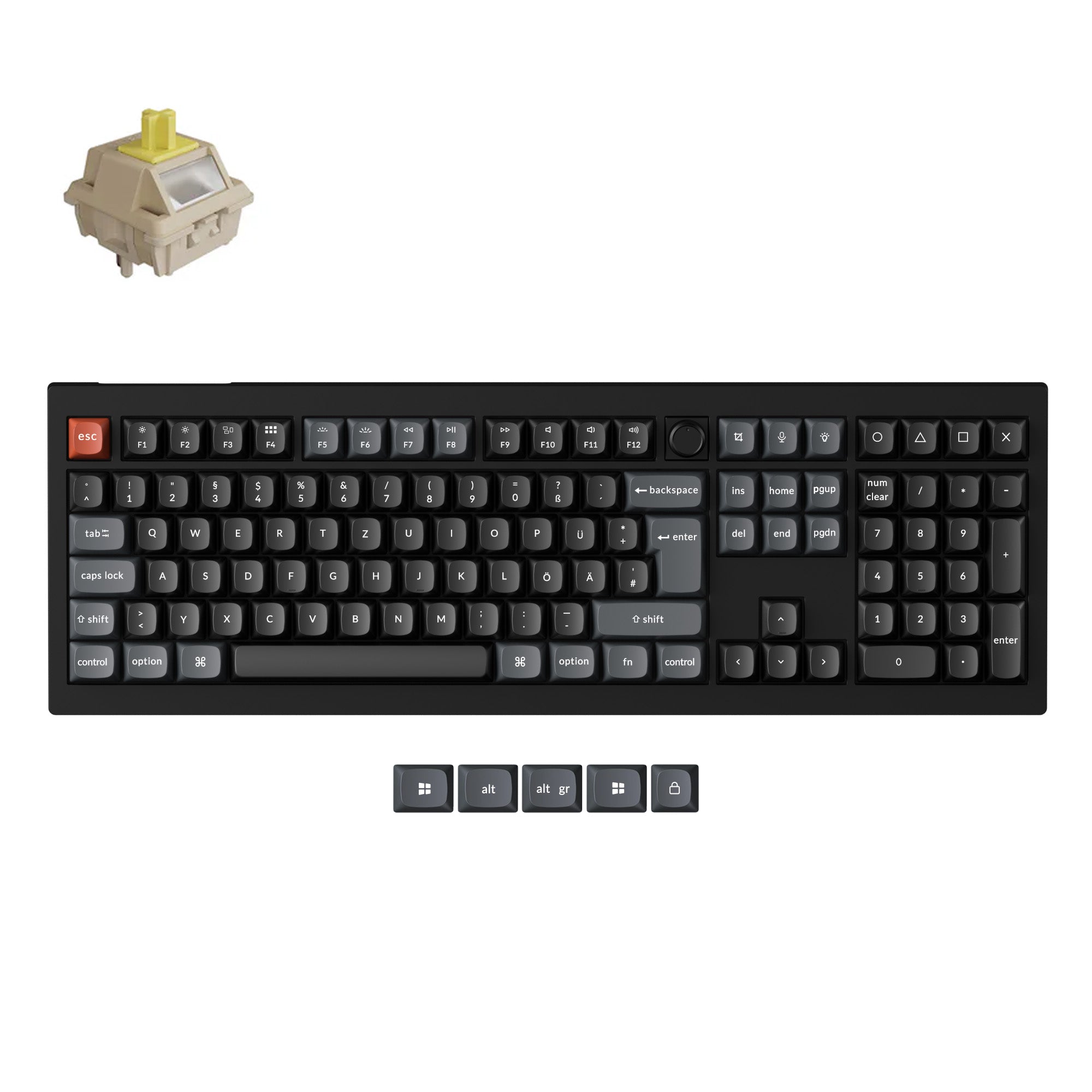 Keychron V6 Ultra 8K Wireless Custom Mechanical Keyboard ISO Layout Collection