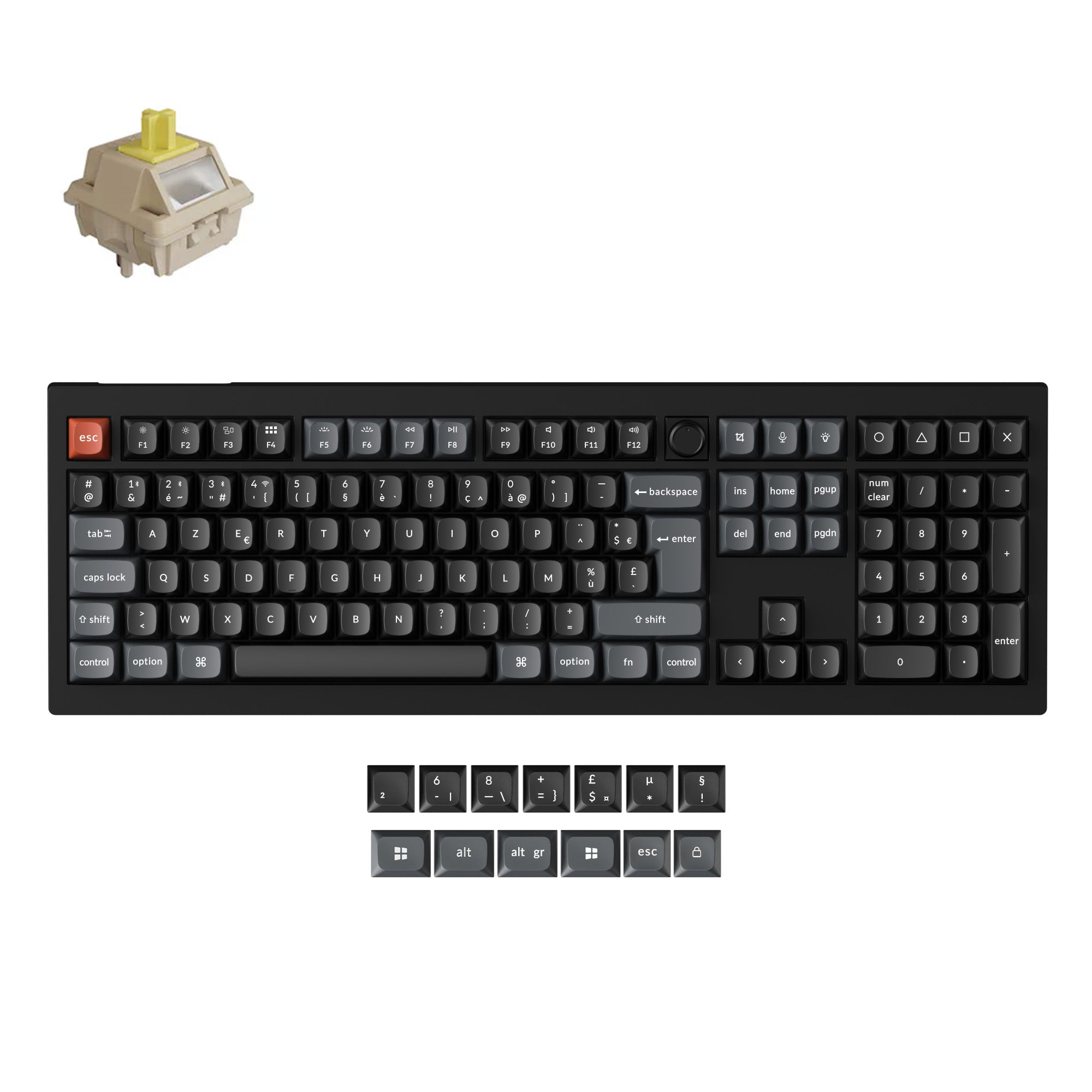 Keychron V6 Ultra 8K Wireless Custom Mechanical Keyboard ISO Layout Collection