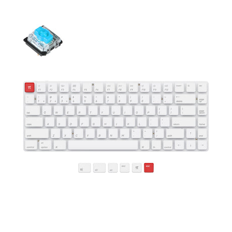 keychron k3 non backlight ultra slim wireless mechanical keyboard ¦Ð edition low profile gateron mechanical switch blue for mac windows