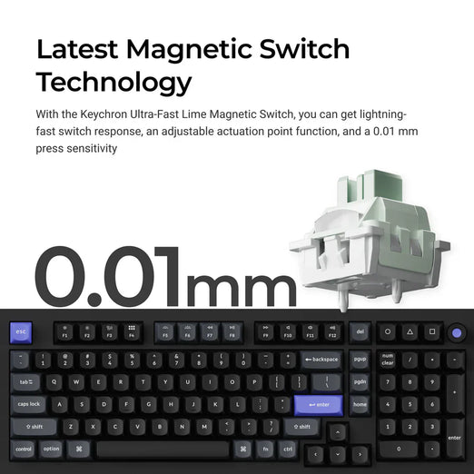 Keychron Q5 HE 8K Magnetic Switch Keyboard(US ANSI layout Only Wired Keyboard)
