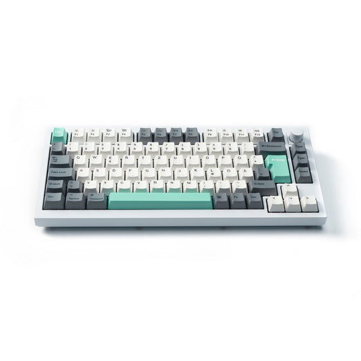 ISO OEM Dye-Sub PBT Komplettset Tastenkappen-Set – Grau, Weiß, Mint