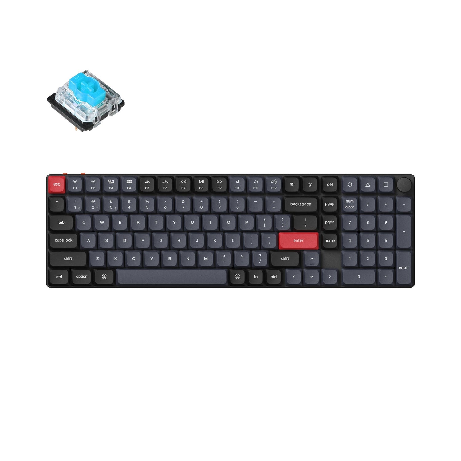 Keychron K17 Pro QMK/VIA Kabellose individuelle mechanische Tastatur (US-Layout)