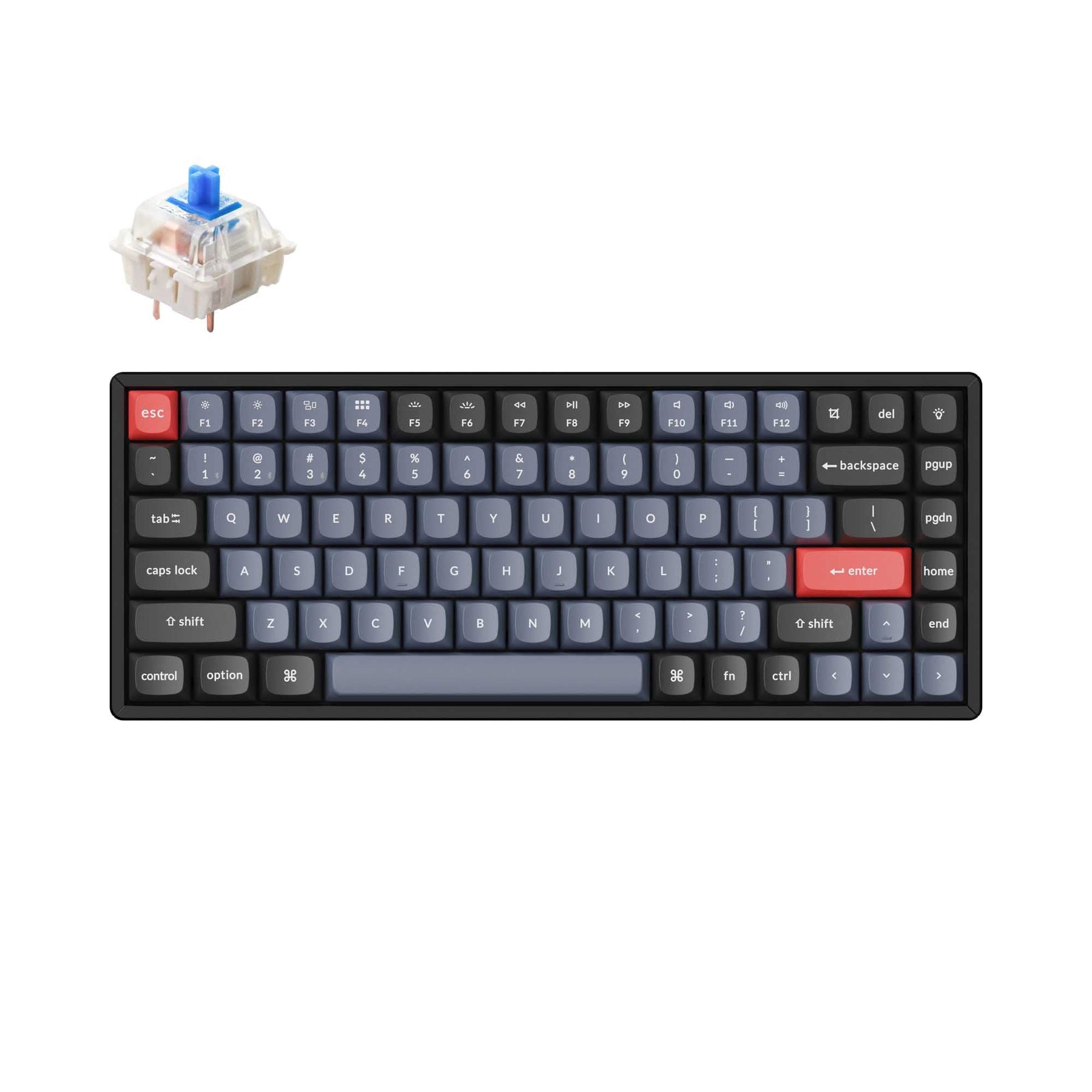 Keychron K2 Pro QMK/VIA kabellose mechanische Tastatur (US-ANSI-Layout)