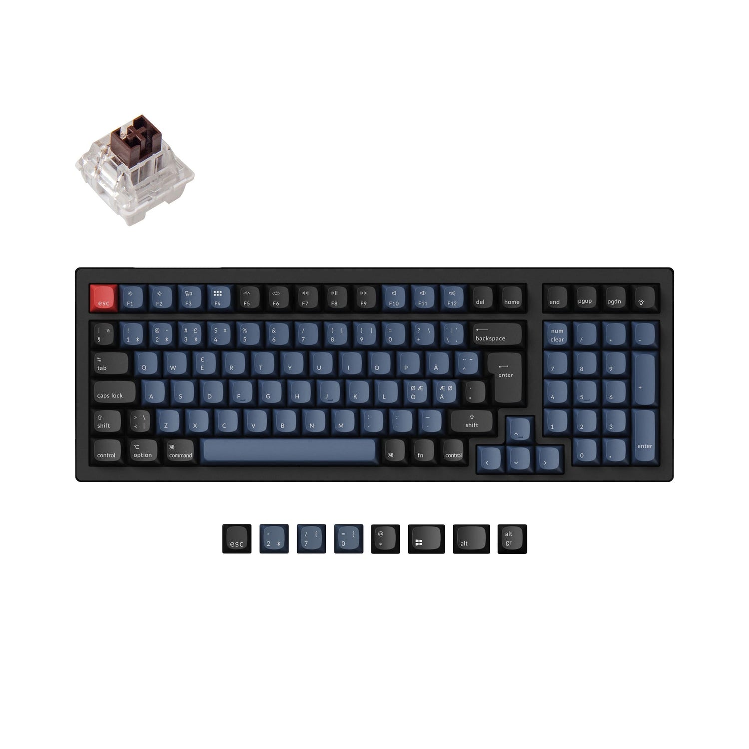 Keychron K4 Pro QMK/VIA Drahtlose Mechanische Tastatur ISO Layout Sammlung