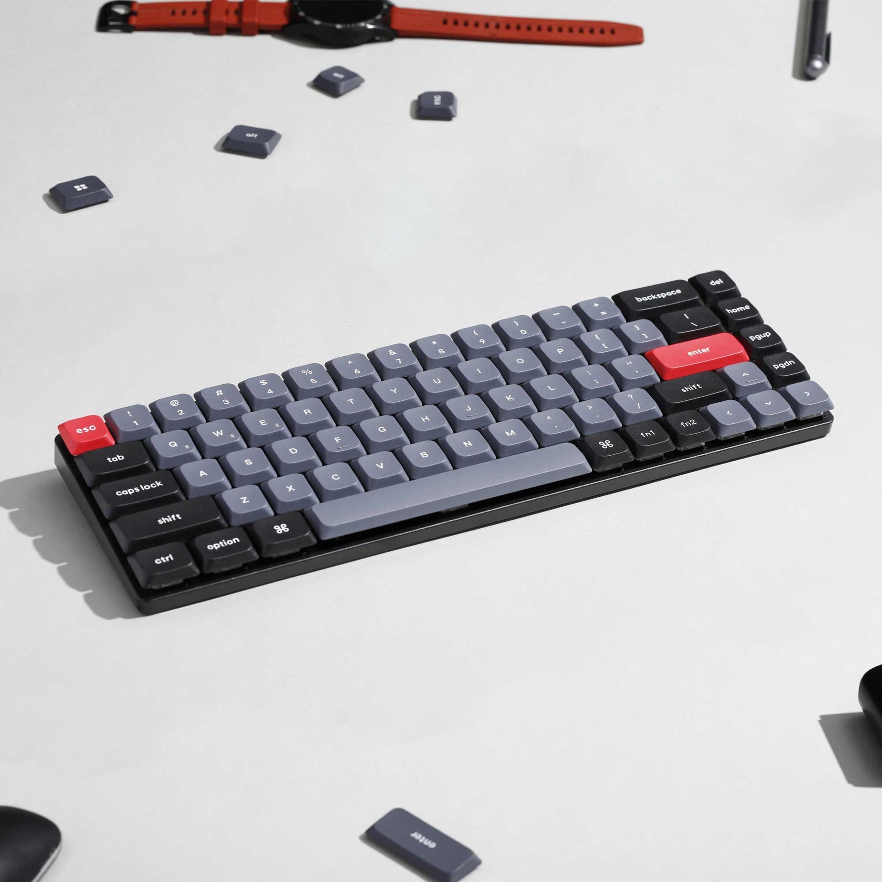 Keychron K7 Pro QMK/VIA Drahtlose benutzerdefinierte mechanische Tastatur (US-Layout)