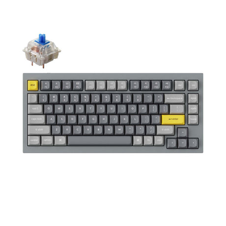 Keychron Q1 QMK Benutzerdefinierte mechanische Tastatur (US-ANSI-Layout) – Version 2