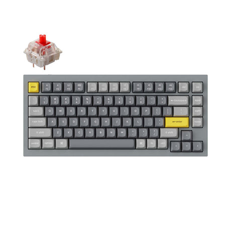 Keychron Q1 QMK Benutzerdefinierte mechanische Tastatur (US-ANSI-Layout) – Version 2