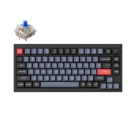 Keychron Q1 QMK Benutzerdefinierte mechanische Tastatur (US-ANSI-Layout) – Version 2