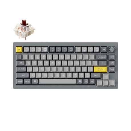Keychron Q1 QMK Benutzerdefinierte mechanische Tastatur (US-ANSI-Layout) – Version 2