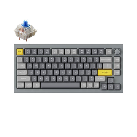 Keychron Q1 QMK Benutzerdefinierte mechanische Tastatur (US-ANSI-Layout) – Version 2
