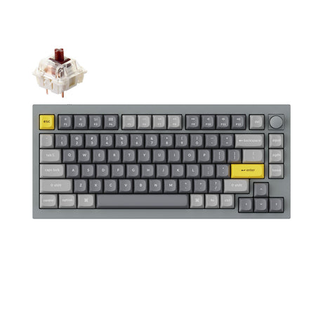 Keychron Q1 QMK Benutzerdefinierte mechanische Tastatur (US-ANSI-Layout) – Version 2