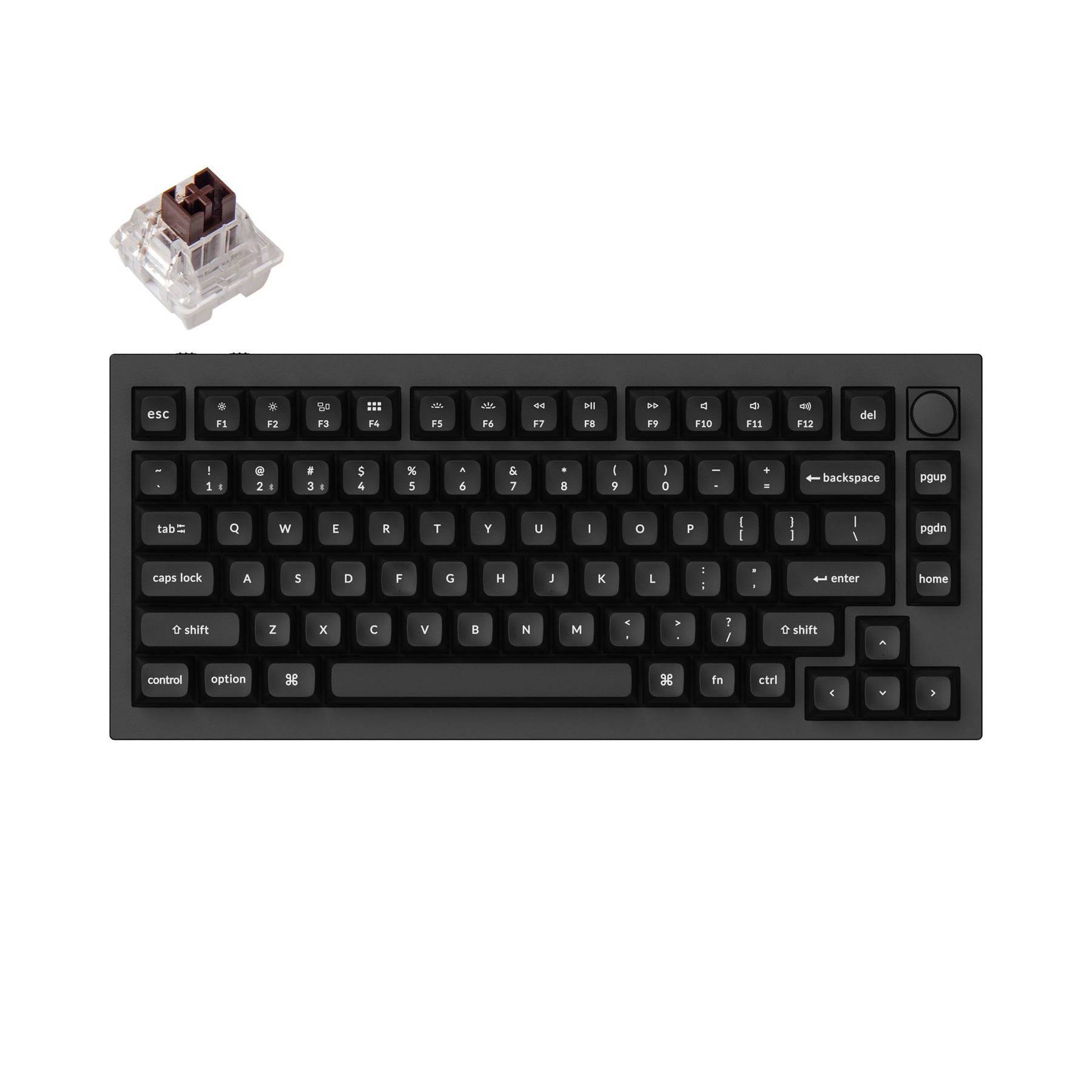Keychron Q1 Pro QMK/VIA Drahtlose benutzerdefinierte mechanische Tastatur (US-Layout)