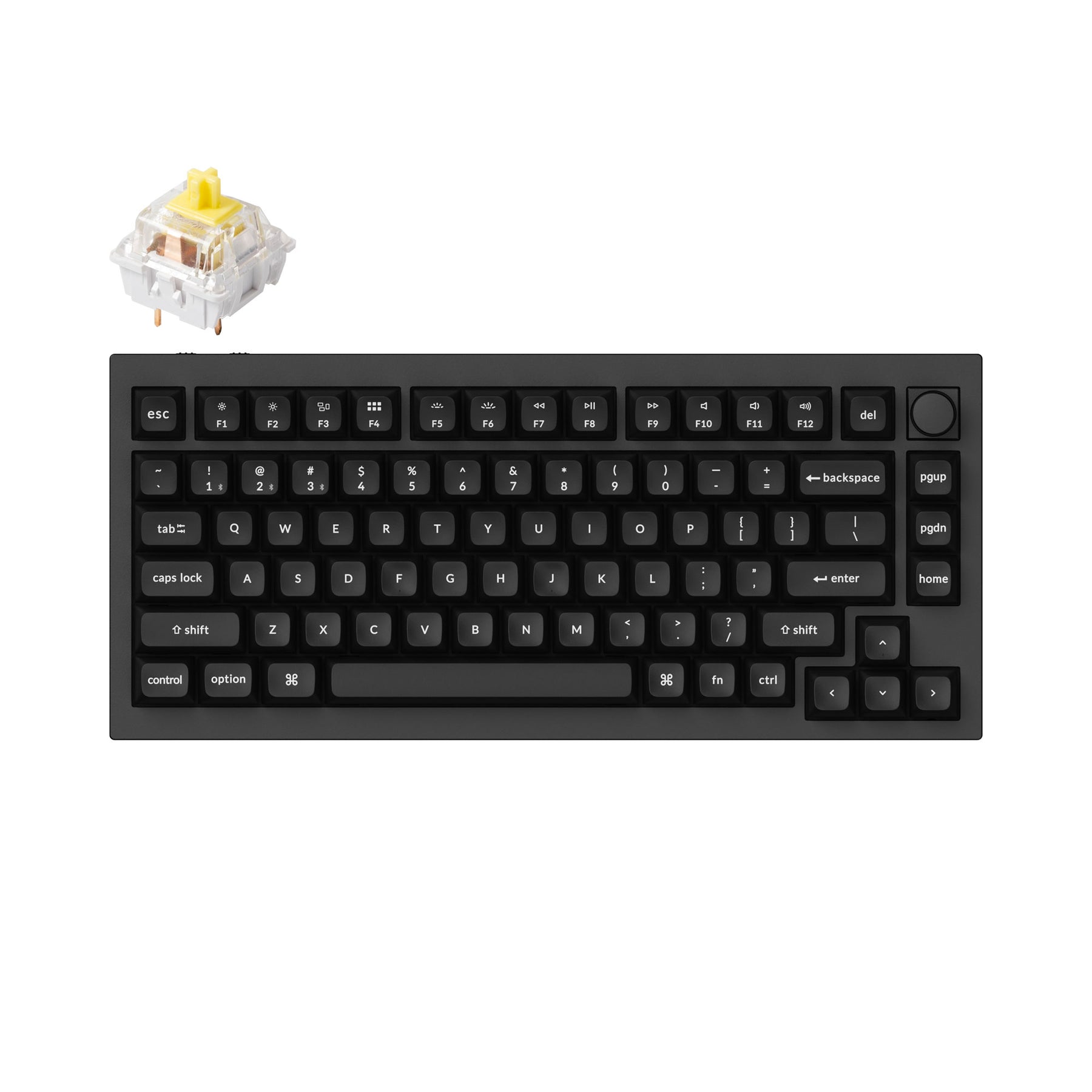 Keychron Q1 Pro QMK/VIA Drahtlose benutzerdefinierte mechanische Tastatur (US-Layout)