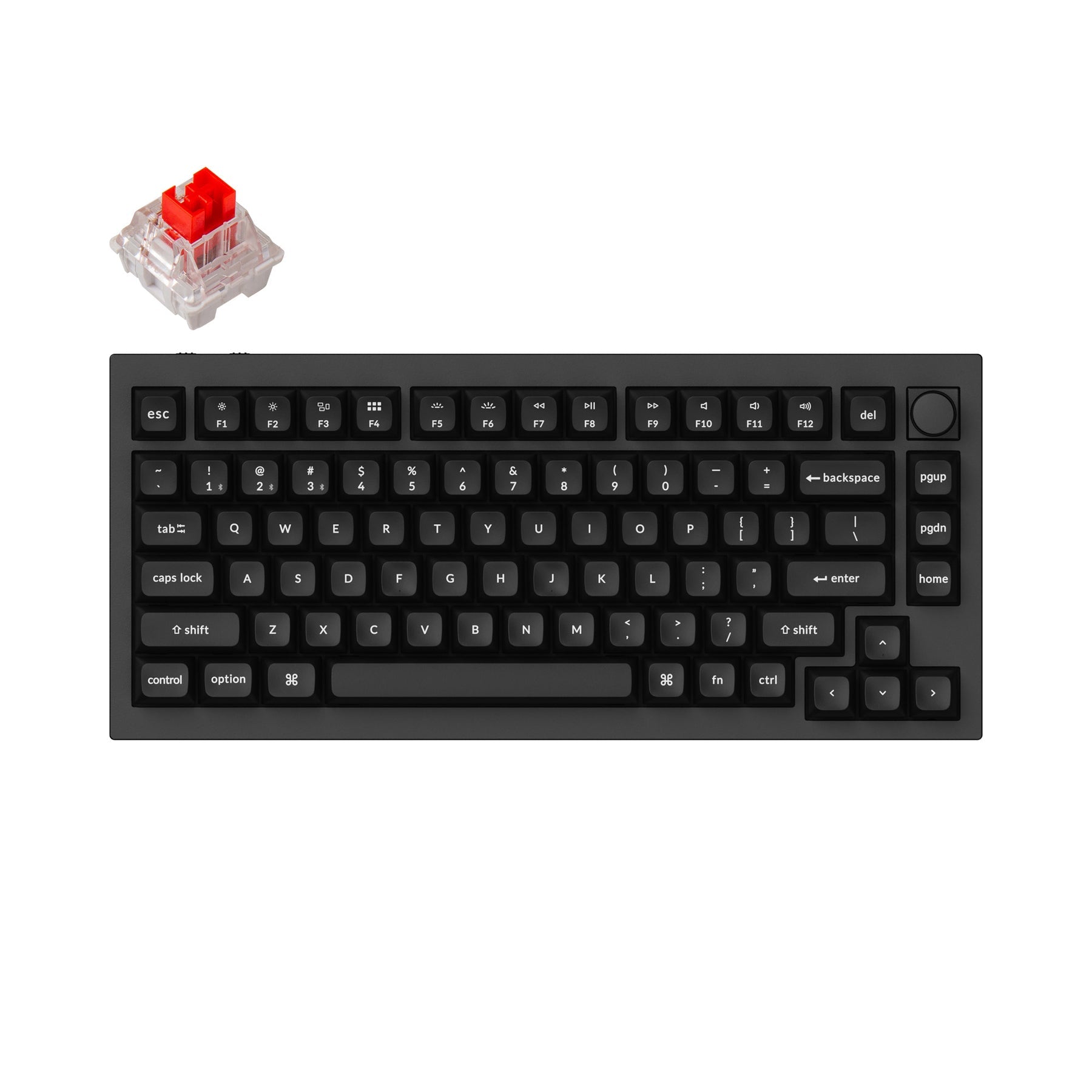 Keychron Q1 Pro QMK/VIA Drahtlose benutzerdefinierte mechanische Tastatur (US-Layout)