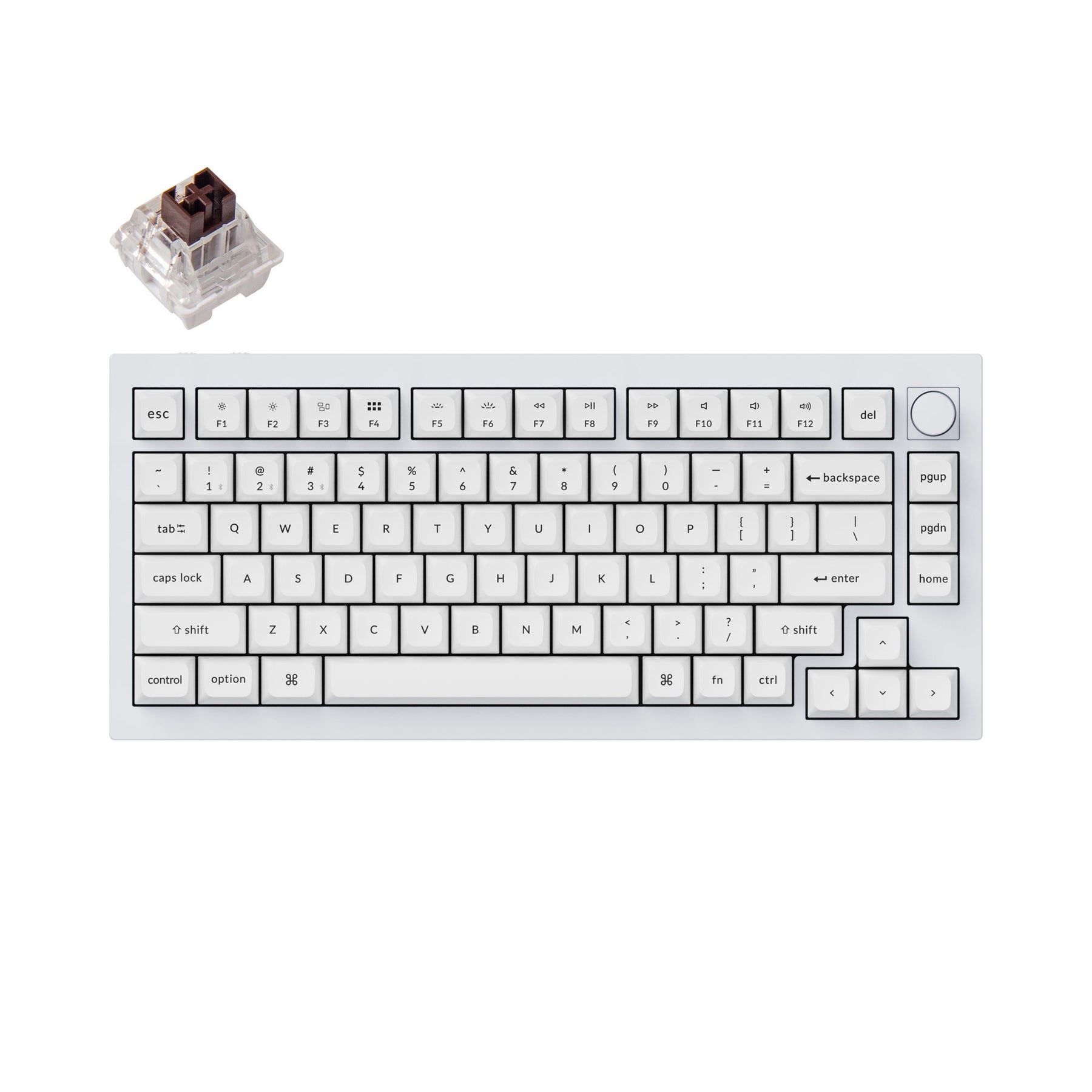 Keychron Q1 Pro QMK/VIA Drahtlose benutzerdefinierte mechanische Tastatur (US-Layout)