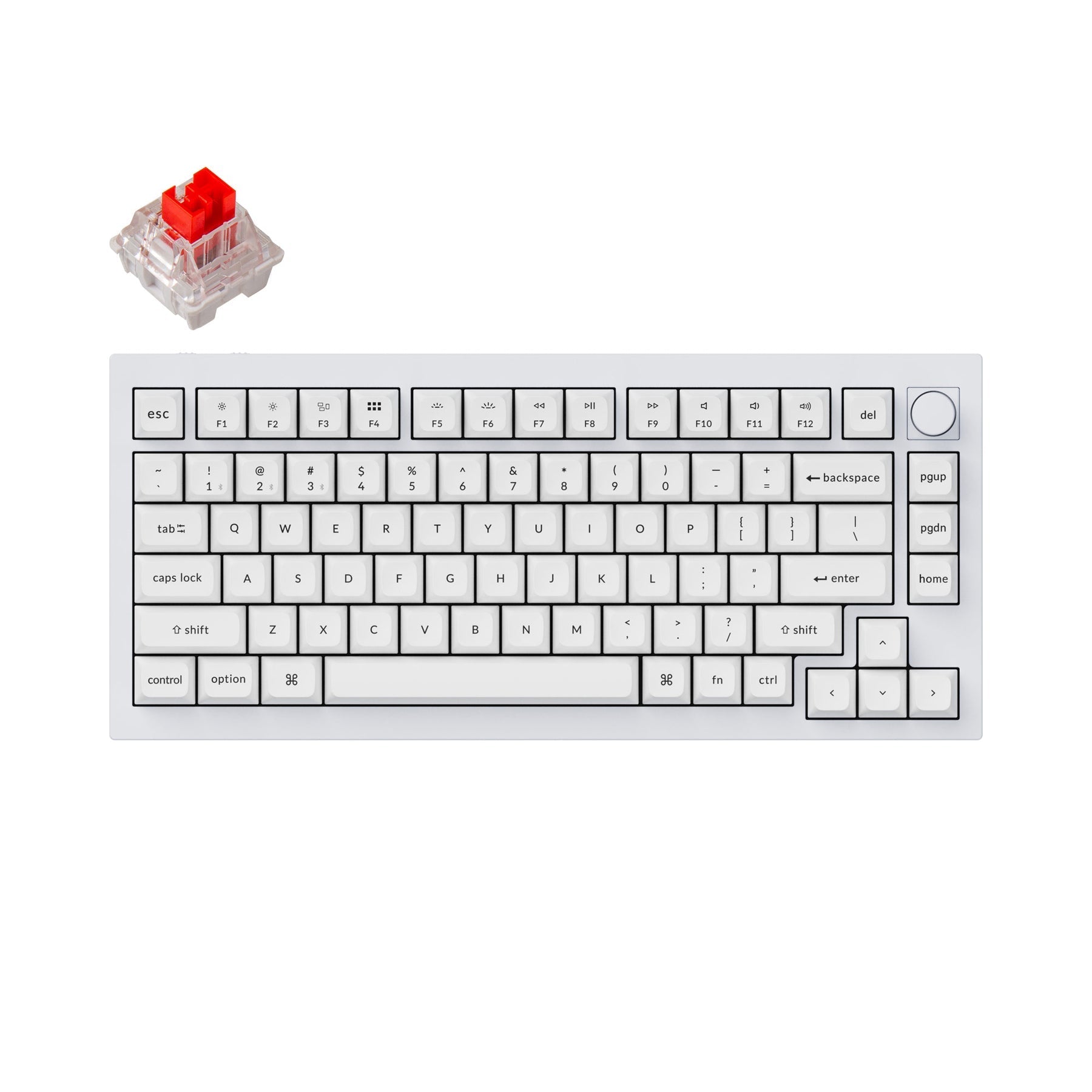 Keychron Q1 Pro QMK/VIA Drahtlose benutzerdefinierte mechanische Tastatur (US-Layout)