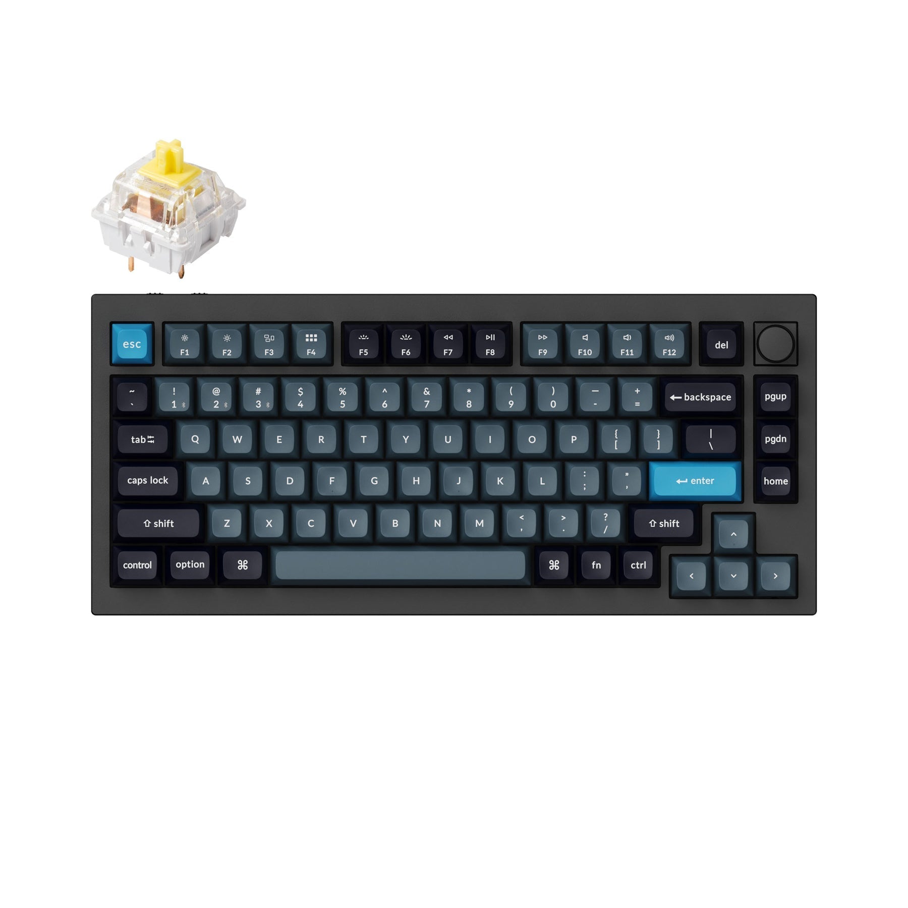 Keychron Q1 Pro QMK/VIA Drahtlose benutzerdefinierte mechanische Tastatur (US-Layout)