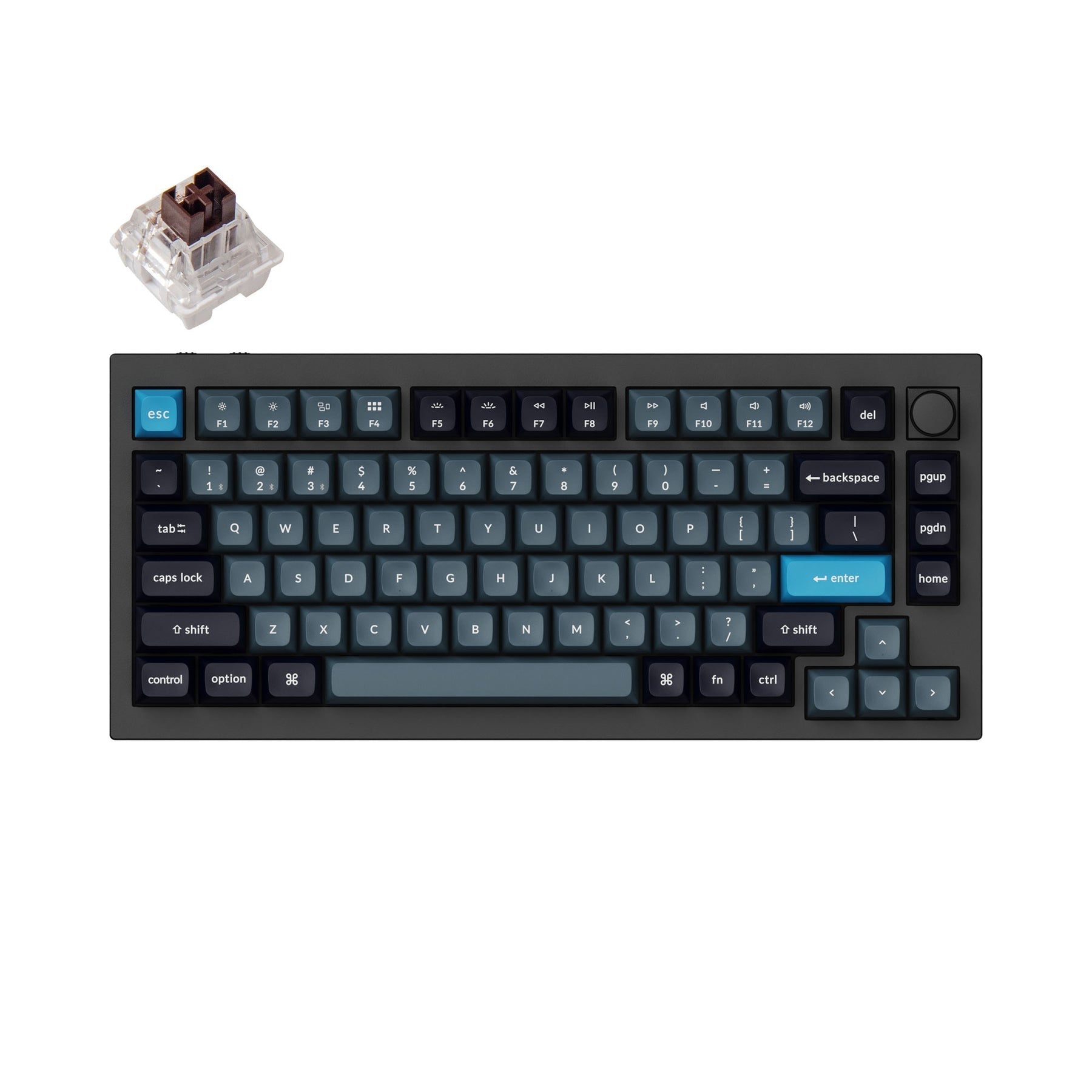 Keychron Q1 Pro QMK/VIA Drahtlose benutzerdefinierte mechanische Tastatur (US-Layout)