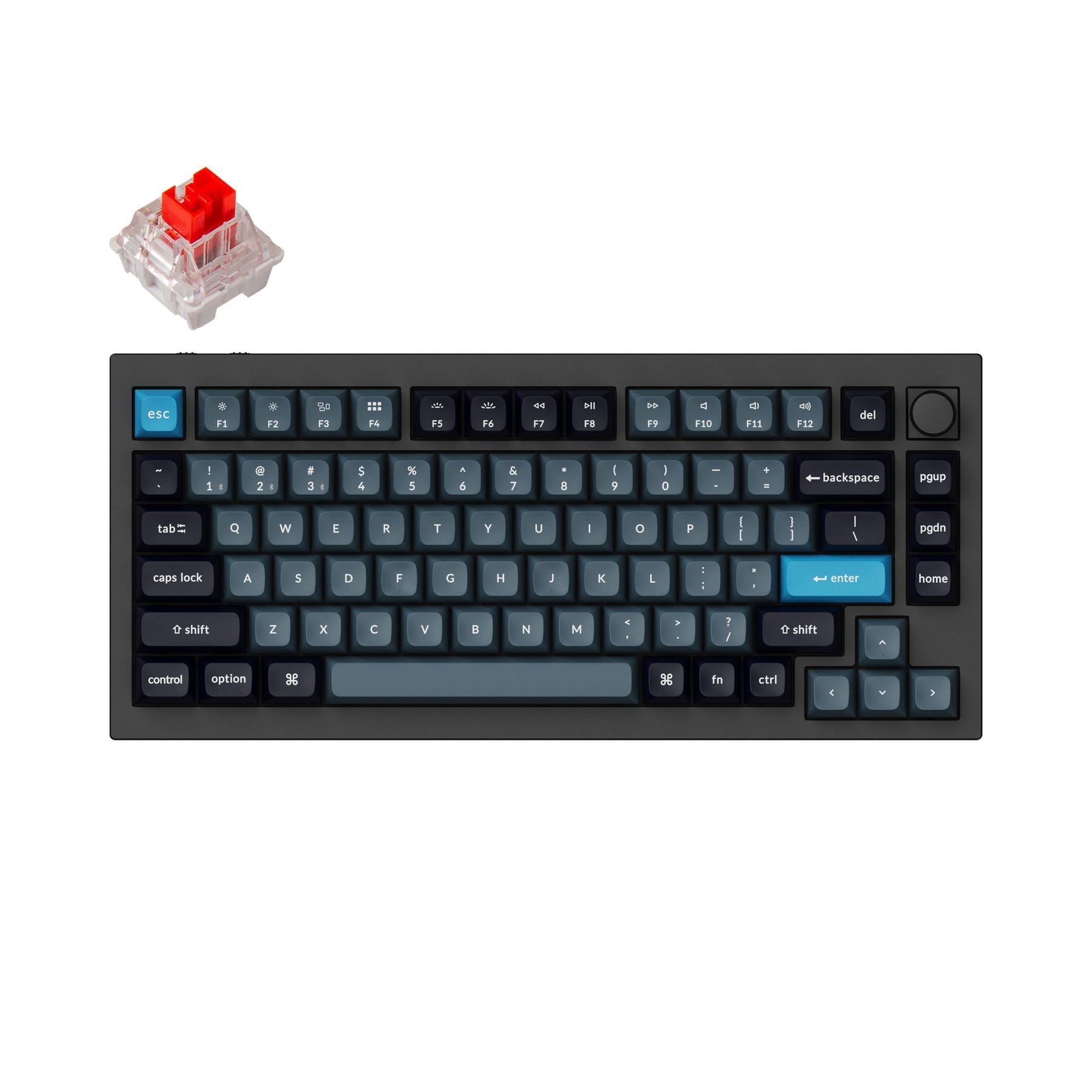 Keychron Q1 Pro QMK/VIA Drahtlose benutzerdefinierte mechanische Tastatur (US-Layout)
