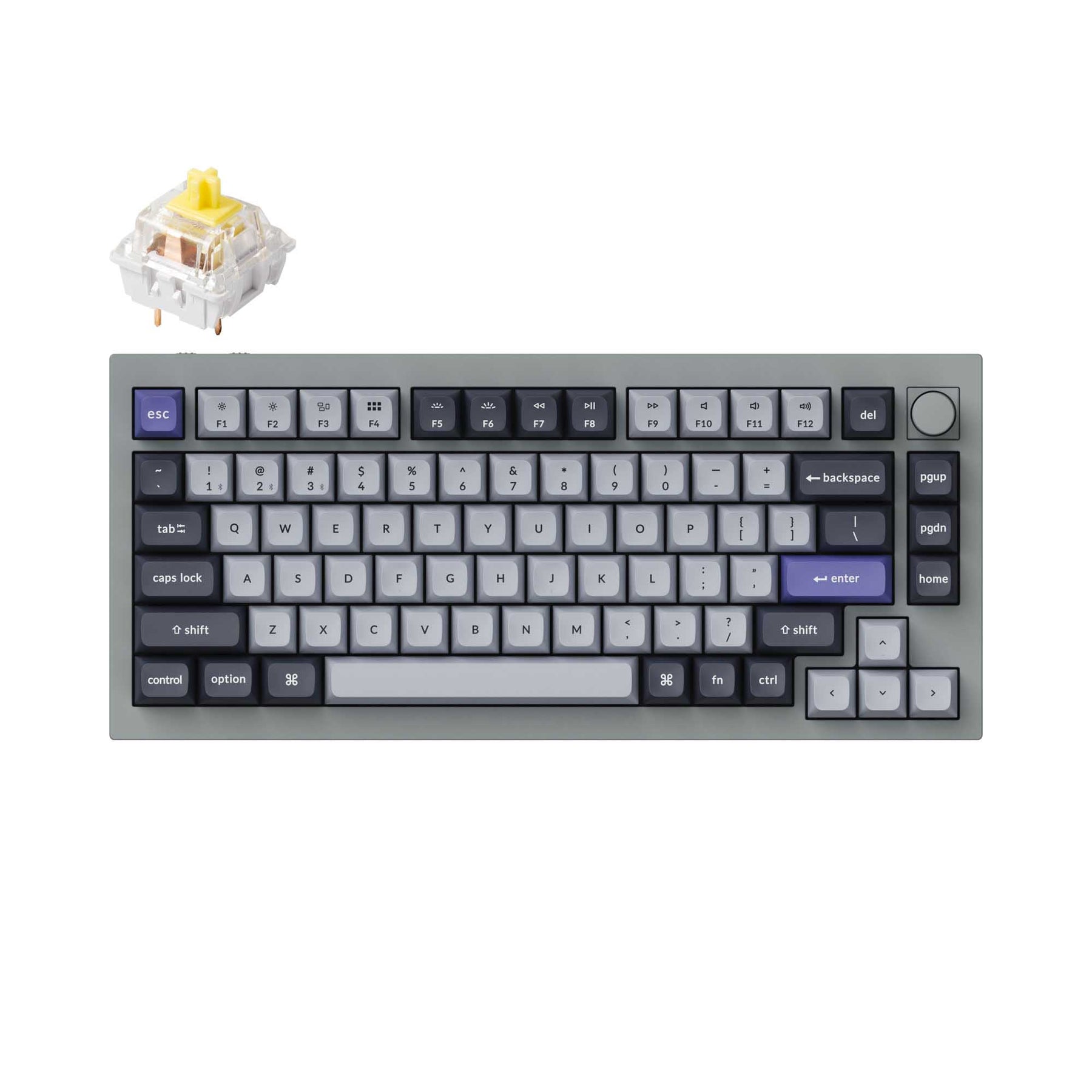 Keychron Q1 Pro QMK/VIA Drahtlose benutzerdefinierte mechanische Tastatur (US-Layout)