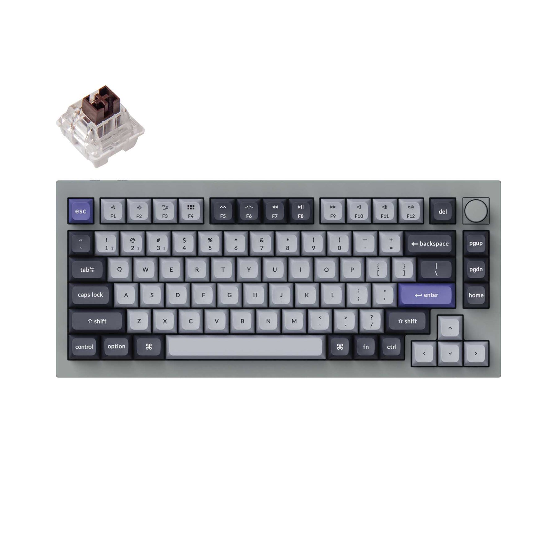 Keychron Q1 Pro QMK/VIA Drahtlose benutzerdefinierte mechanische Tastatur (US-Layout)