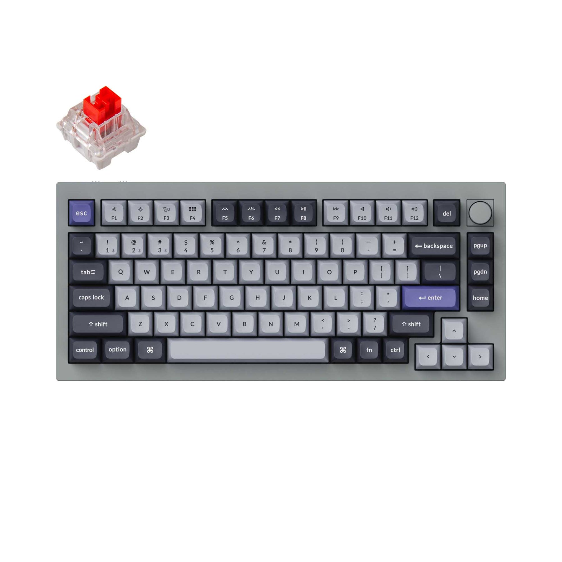 Keychron Q1 Pro QMK/VIA Drahtlose benutzerdefinierte mechanische Tastatur (US-Layout)