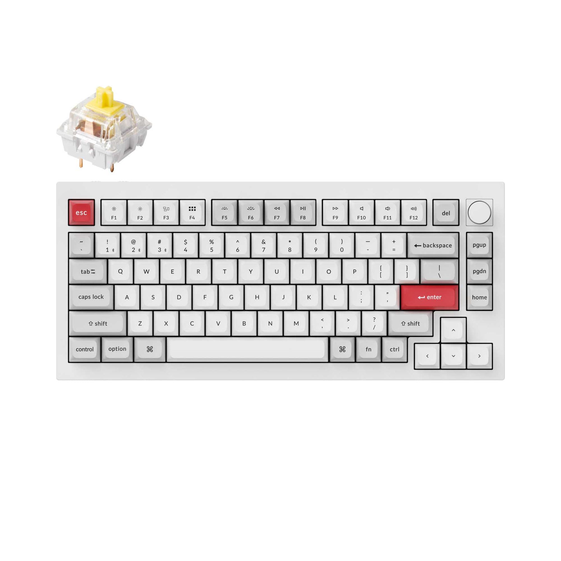 Keychron Q1 Pro QMK/VIA Drahtlose benutzerdefinierte mechanische Tastatur (US-Layout)