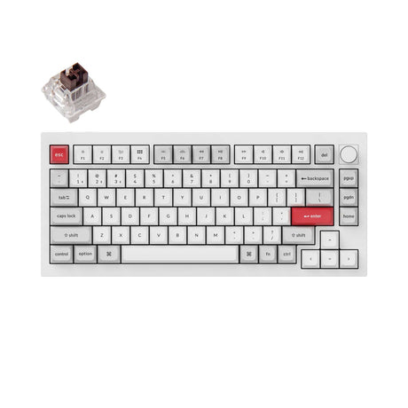 Keychron Q1 Pro QMK/VIA Drahtlose benutzerdefinierte mechanische Tastatur (US-Layout)