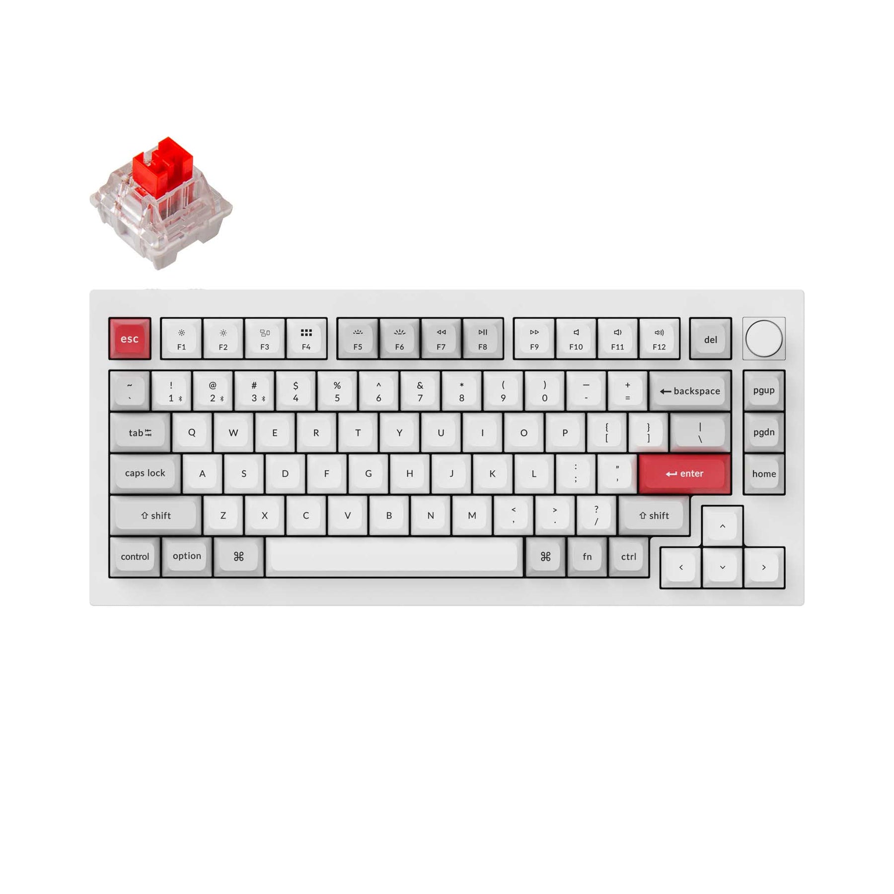 Keychron Q1 Pro QMK/VIA Drahtlose benutzerdefinierte mechanische Tastatur (US-Layout)