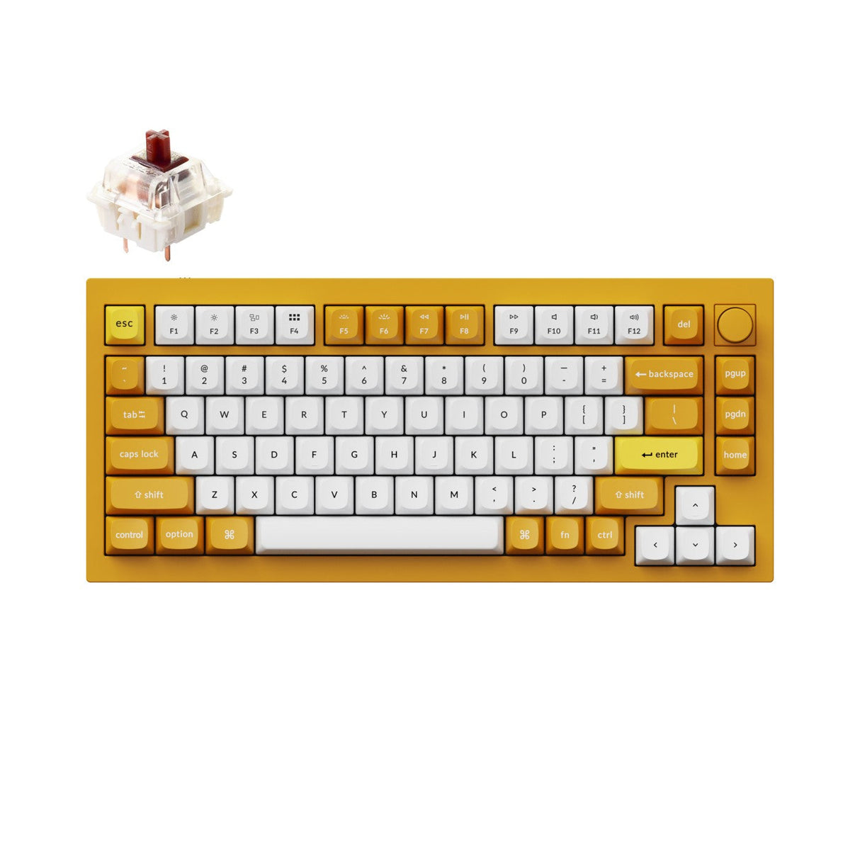 Keychron Q1 QMK Benutzerdefinierte mechanische Tastatur (US-ANSI-Layout) – Version 2