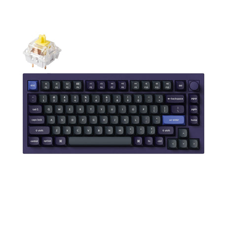 Keychron Q1 QMK Benutzerdefinierte mechanische Tastatur (US-ANSI-Layout) – Version 2