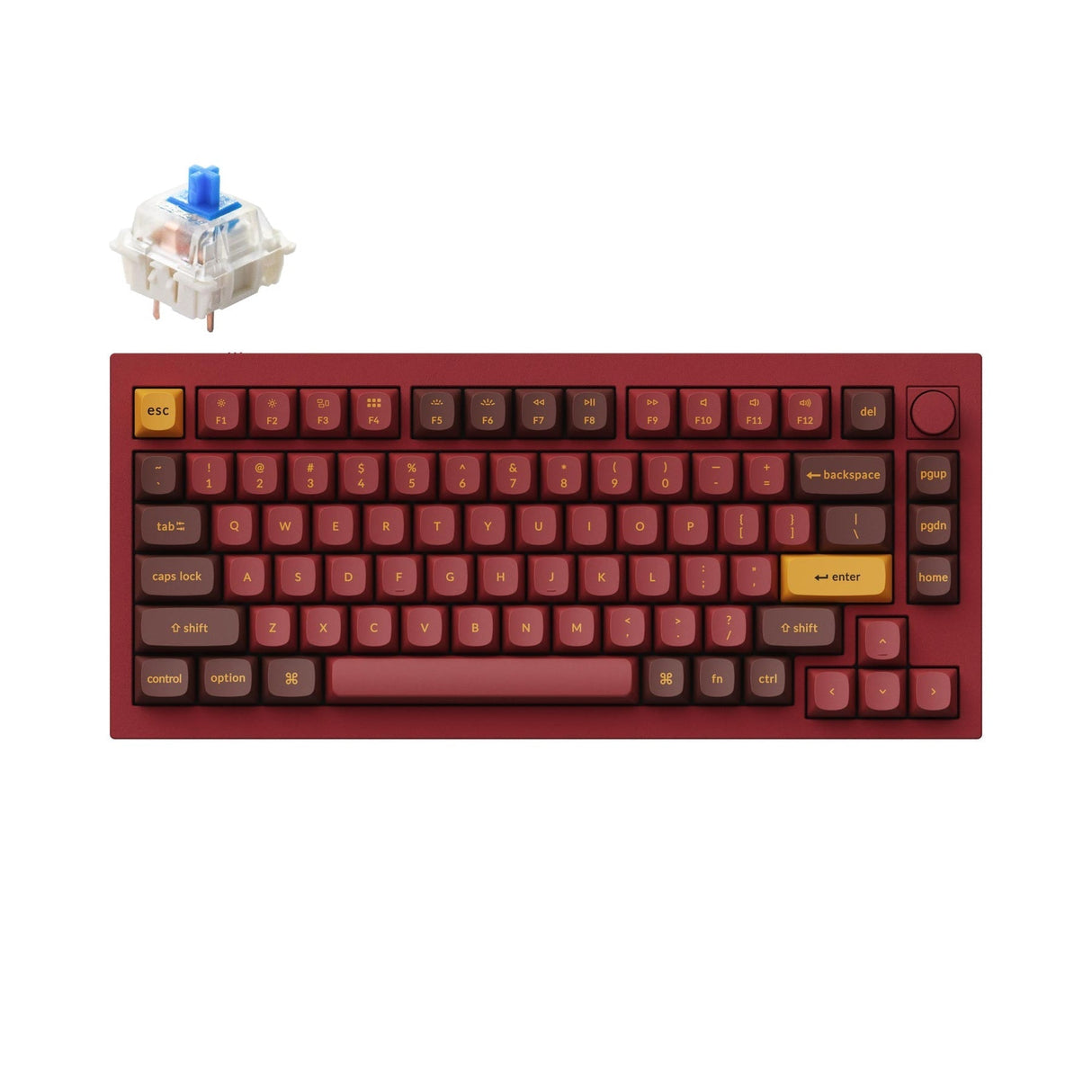 Keychron Q1 QMK Benutzerdefinierte mechanische Tastatur (US-ANSI-Layout) – Version 2