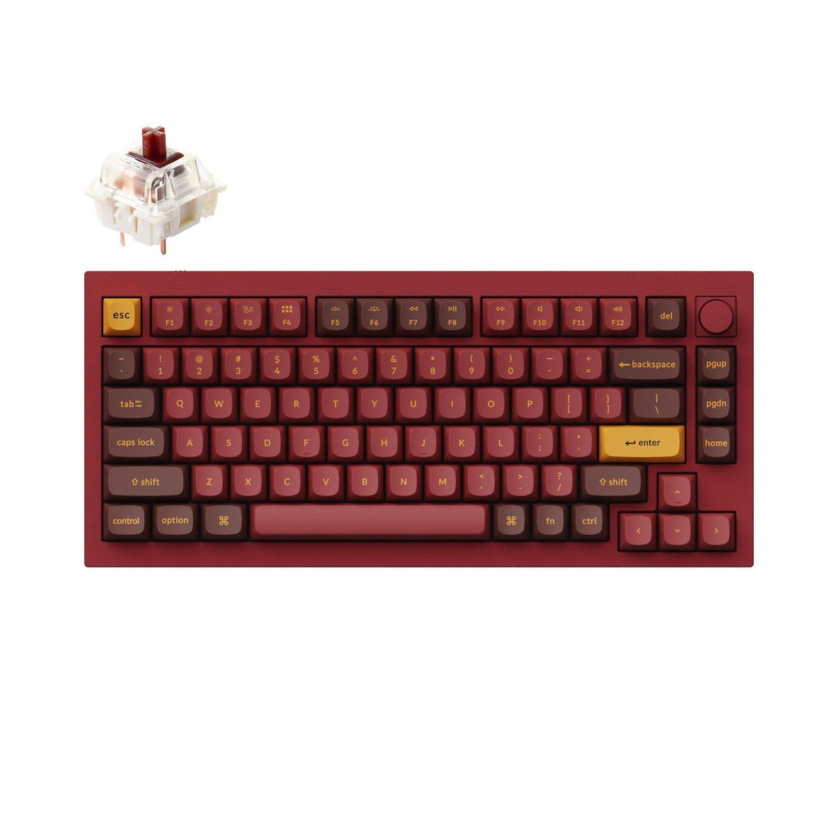 Keychron Q1 QMK Benutzerdefinierte mechanische Tastatur (US-ANSI-Layout) – Version 2