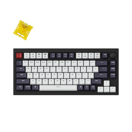 Keychron Q1 QMK Benutzerdefinierte mechanische Tastatur (US-ANSI-Layout) – Version 2