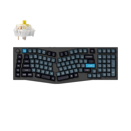 Keychron Q13 Pro (Alice Layout) QMK/VIA Kabellose, individuell anpassbare mechanische Tastatur (US-Layout)