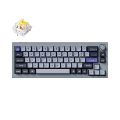 Keychron Q2 Pro QMK/VIA Drahtlose benutzerdefinierte mechanische Tastatur (US-Layout)