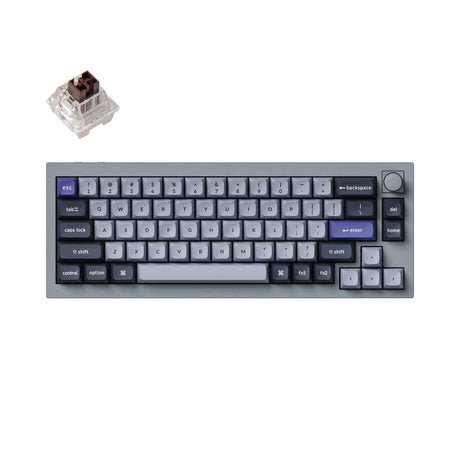 Keychron Q2 Pro QMK/VIA Drahtlose benutzerdefinierte mechanische Tastatur (US-Layout)
