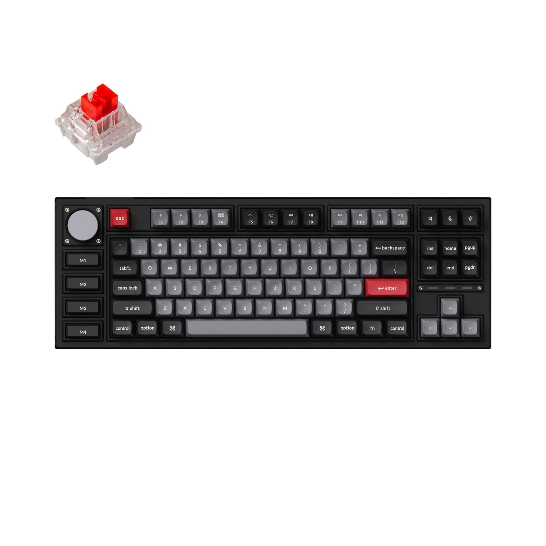 Keychron Q3 Pro QMK/VIA kabellose, individuell anpassbare mechanische Tastatur (US-Layout)