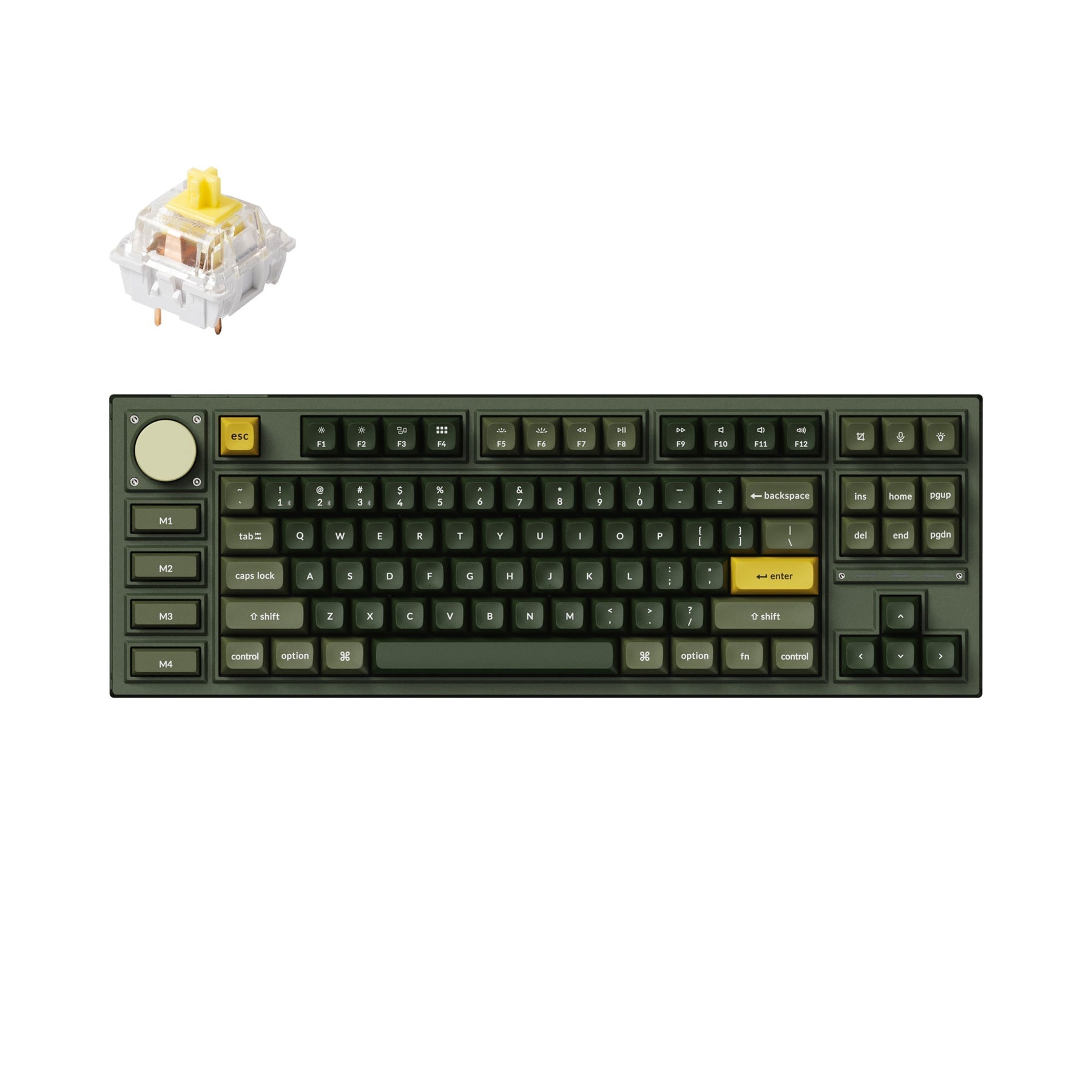 Keychron Q3 Pro QMK/VIA kabellose, individuell anpassbare mechanische Tastatur (US-Layout)