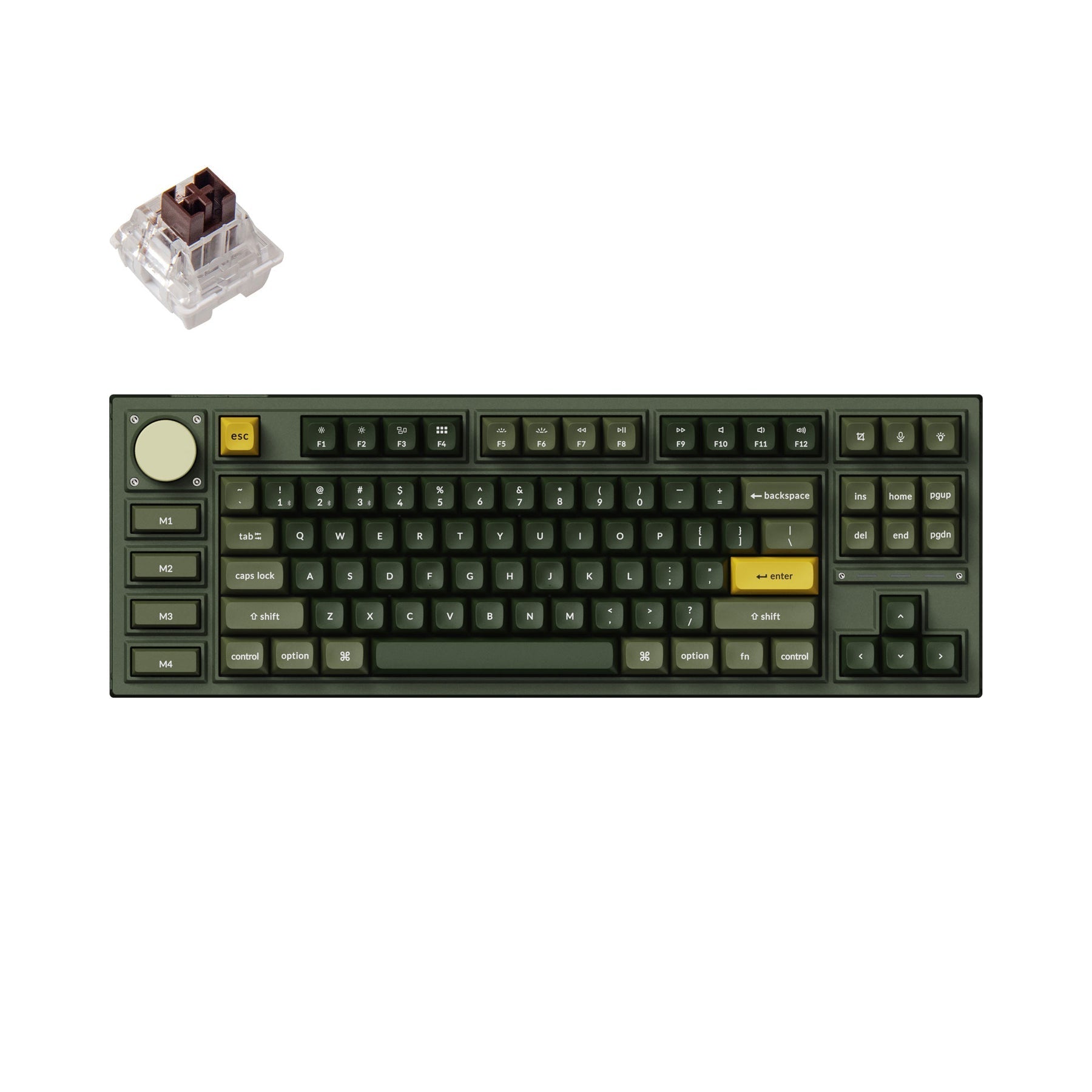 Keychron Q3 Pro QMK/VIA kabellose, individuell anpassbare mechanische Tastatur (US-Layout)