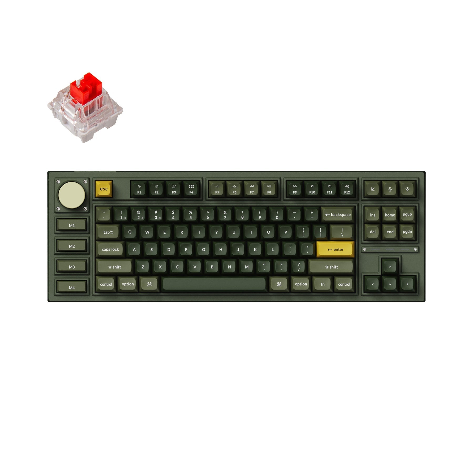 Keychron Q3 Pro QMK/VIA kabellose, individuell anpassbare mechanische Tastatur (US-Layout)