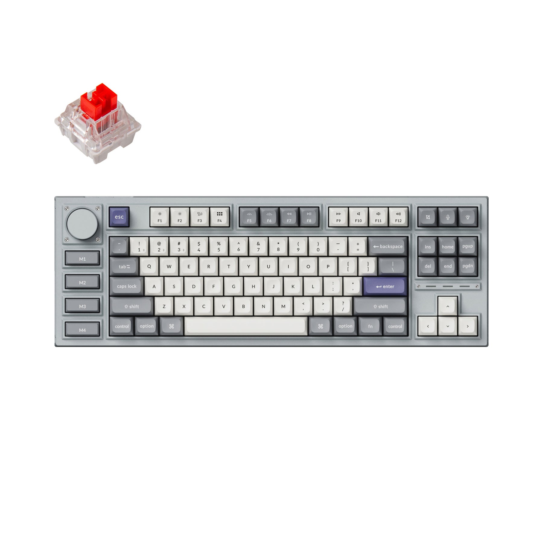 Keychron Q3 Pro QMK/VIA kabellose, individuell anpassbare mechanische Tastatur (US-Layout)