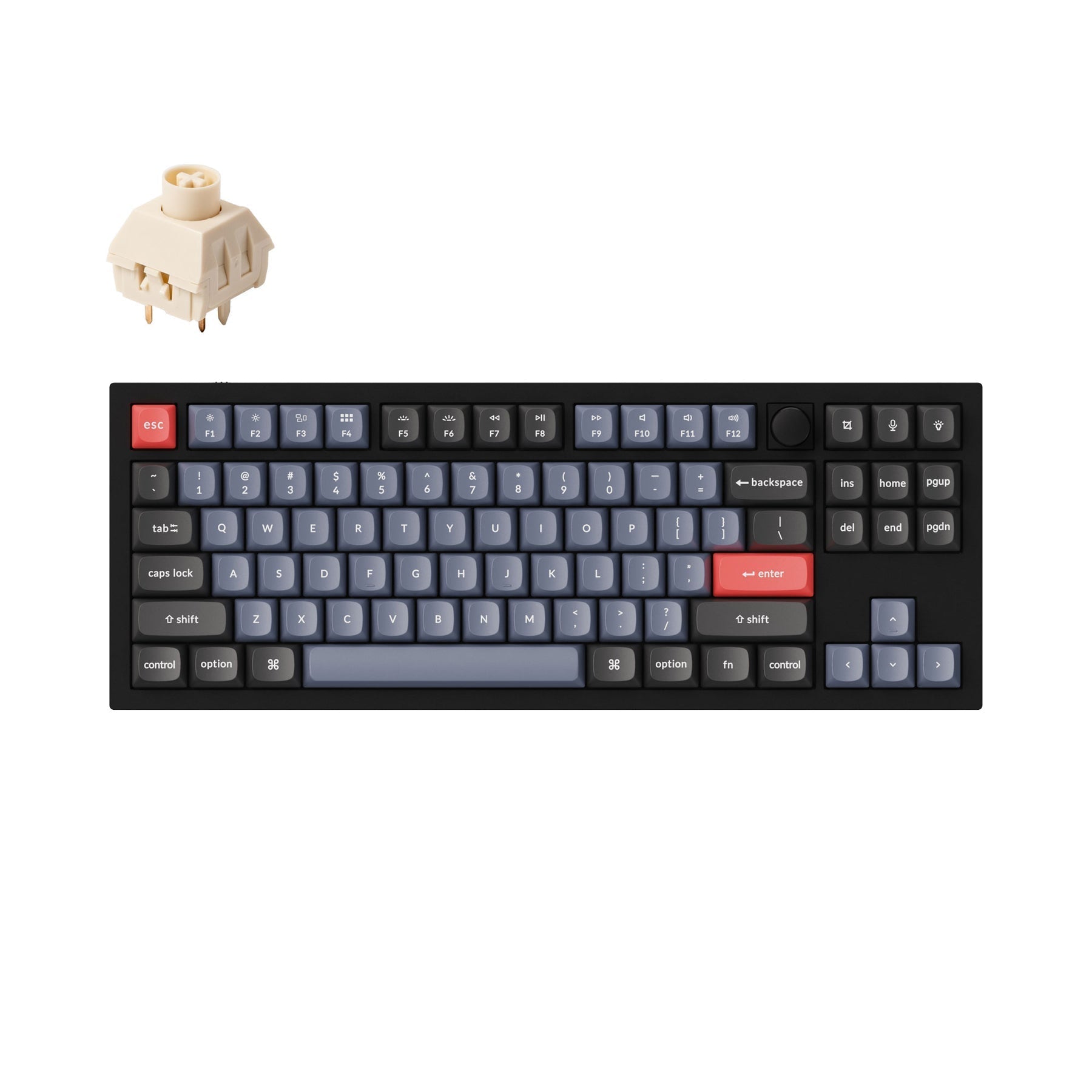 Benutzerdefinierte mechanische Tastatur Keychron Q3 QMK (US-ANSI-Layout)