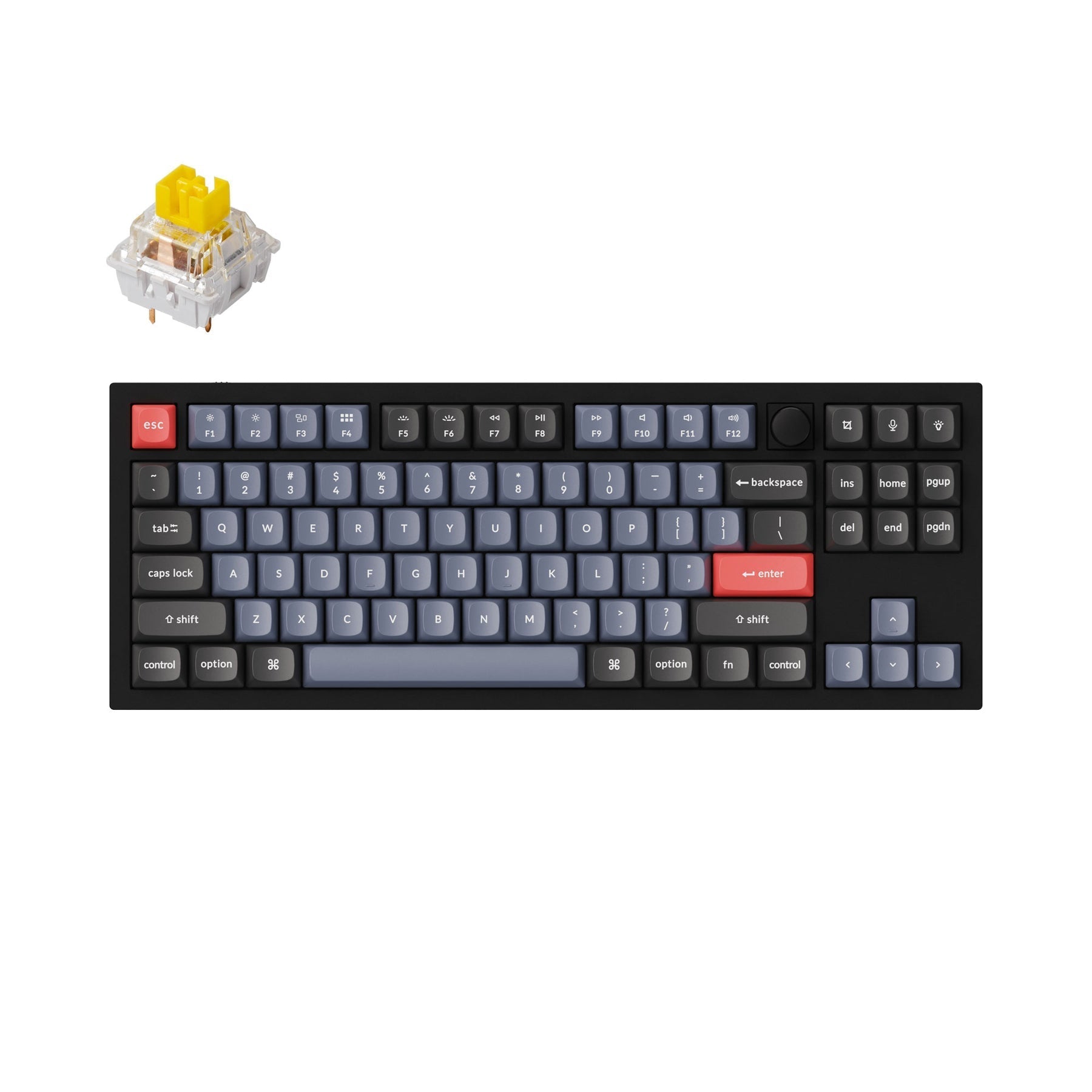 Benutzerdefinierte mechanische Tastatur Keychron Q3 QMK (US-ANSI-Layout)