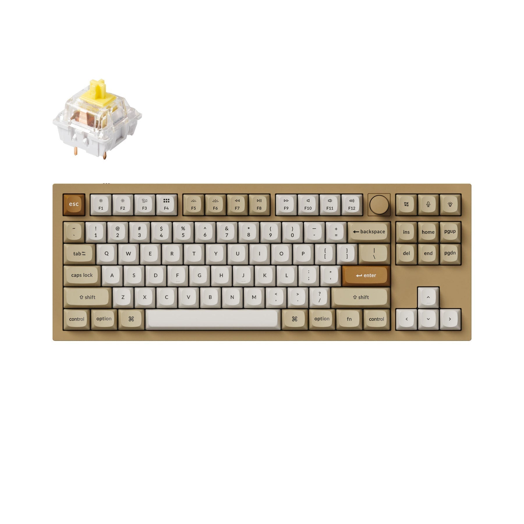 Benutzerdefinierte mechanische Tastatur Keychron Q3 QMK (US-ANSI-Layout)