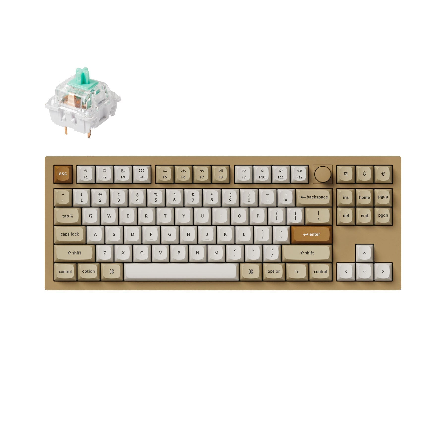 Benutzerdefinierte mechanische Tastatur Keychron Q3 QMK (US-ANSI-Layout)