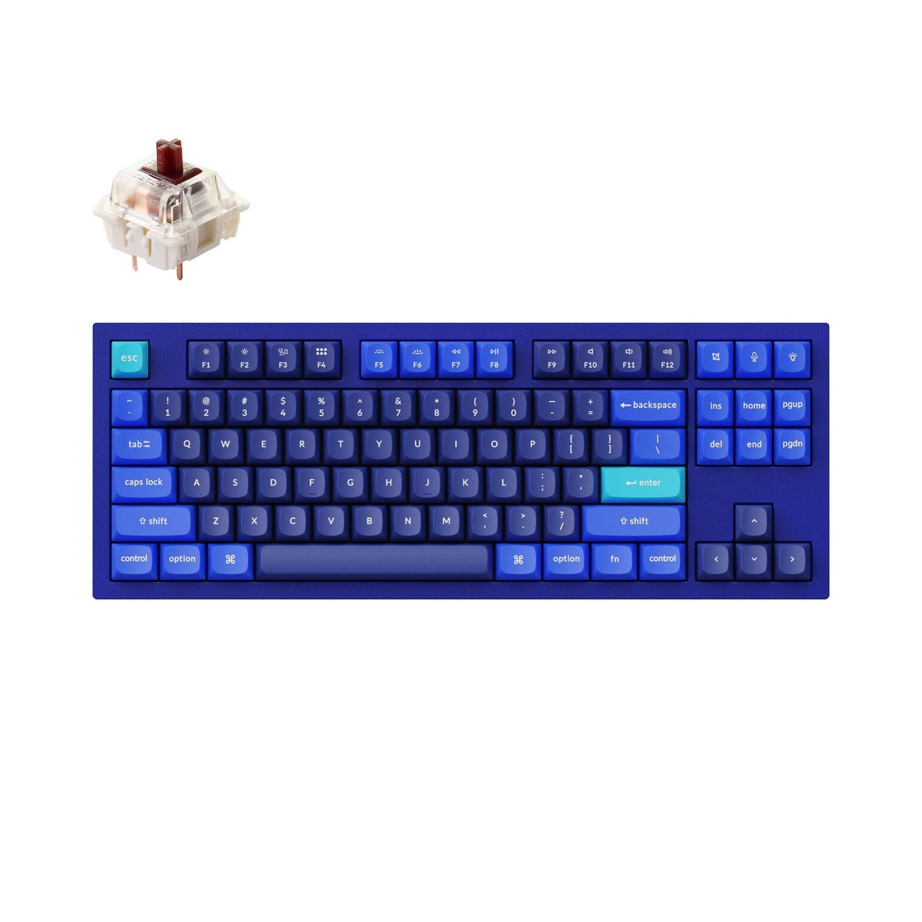 Benutzerdefinierte mechanische Tastatur Keychron Q3 QMK (US-ANSI-Layout)