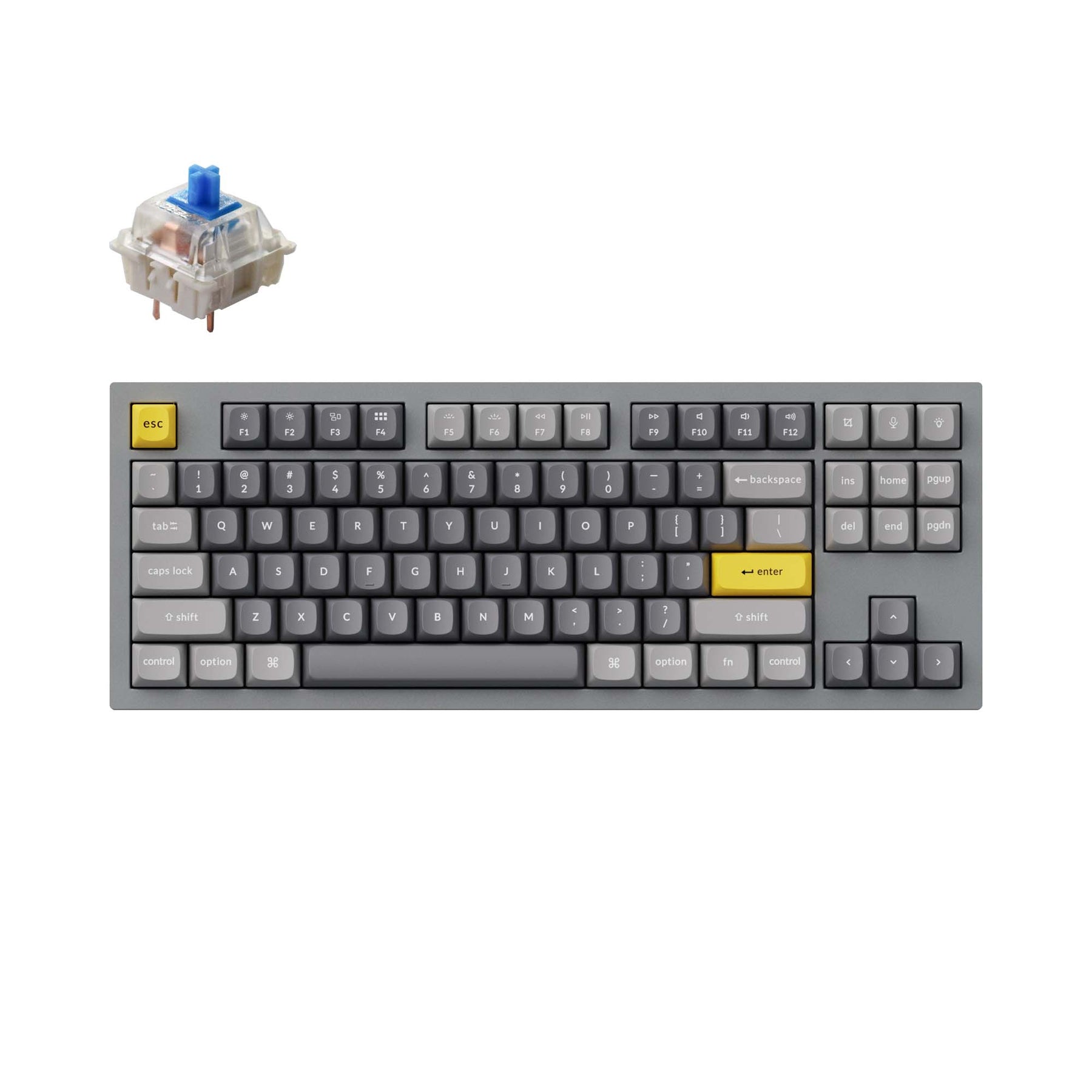 Benutzerdefinierte mechanische Tastatur Keychron Q3 QMK (US-ANSI-Layout)